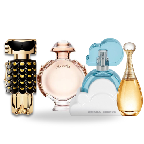 KIT 4 PERFUMES (FAME + OLYMPEA + CLOUD + JADORE) 100ML