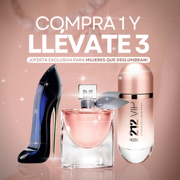 PROMO (LA VIE EST BELLE 75 ML + GOOD GIRL 80 ML + 212 VIP ROSE 80 ML ) PERFUMES IMPORTADOS