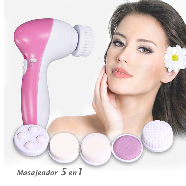 Mini Masajeador Limpiador Facial 5 En 1 Cuidado Rostro