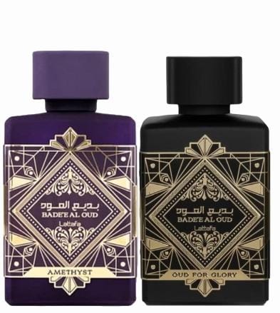 KIT 2 PERFUMES (LATTAFA AMETHYSTE Y OUD FOR GLORY) 100ML